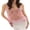 Pink, variant on LMLYSoH Women Summer Mesh Camisole Casual Sequin Embroidery Sheer V-Neck Spaghetti Straps Tank Tops Sleeveless T-Shirt
