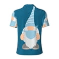 thumbnail image 3 of Xecao Nurse Doctor Gnomes for Mens' Casual Short Sleeve Button-Down Polo Shirts for a Classic Golf Look, 3 of 9