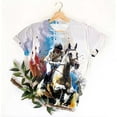 thumbnail image 4 of Youyipin Womens Tops New Short-Sleeved Round Neck Pullover Horse Casual Printed Top T-Shirt Summer Clothes Loose Fitting Tops Graphic Tees For Women, 4 of 4