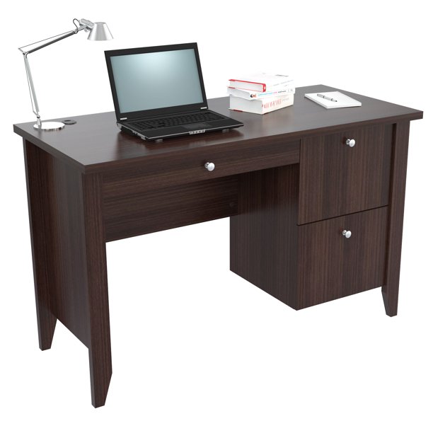 Inval Bradford Laminate Office Desk with File and Storage, Multiple