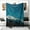 40x30inch(102cmx76cm), variant on 1pc Lightweight Flannel Blanket - Turquoise Blue & White Mountain Landscape with Snow-Capped Peaks - All-Season Soft Throw for Camping, Travel, Home, Office - Machine Washable Cozy Bedspread - Ideal