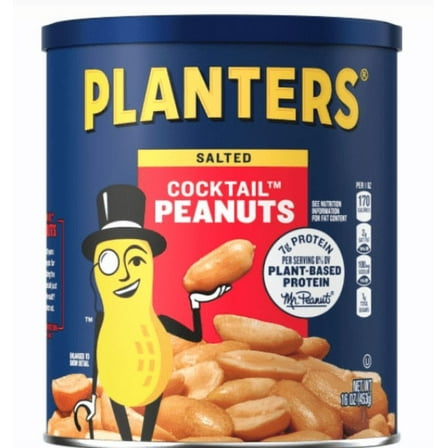 Pack of 2 Planters® Salted Cocktail Peanuts 16 oz