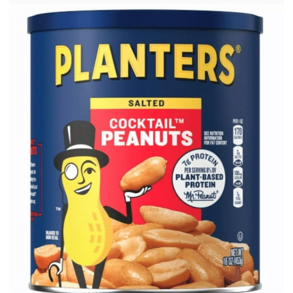 Pack of 2 Planters® Salted Cocktail Peanuts 16 oz