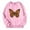 /c73Pink417, variant on CUZIBR Toddler Girls Crewneck Sweatshirt Butterfly Graphic Pullover Long Sleeve Cute Casual Daily Wear,Black,3-4 Years