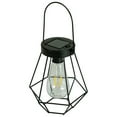 thumbnail image 3 of 7.5" Black Geometric Outdoor Hanging Solar Lantern with Handle - 7.5, 3 of 5