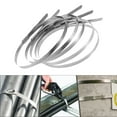 thumbnail image 4 of Raindrops 100 Pcs Latch Stainless Steel Cable Tie Quick Insertion Cable Ties Silver, 4 of 8