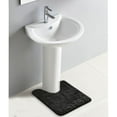 thumbnail image 4 of Contour Bath Rug Memory Foam Mat 3D Pebble 20”L x 20”W Black, 4 of 6