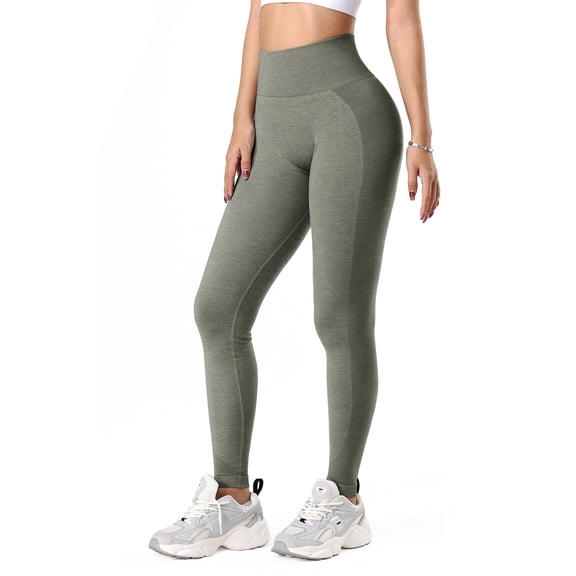 A AGROSTE Women's Seamless Scrunch Butt Lifting Leggings, Comfort Yoga Pants for Workout, Sport