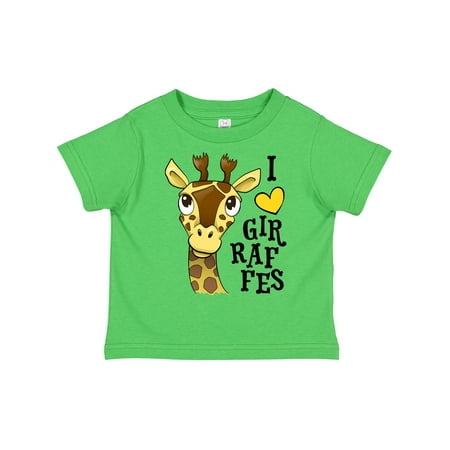 

Inktastic I Love Giraffes Gift Toddler Boy or Toddler Girl T-Shirt