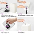 thumbnail image 3 of OUTON Table Lamps Set of 2, Nightstand Lamp for Bedroom with USB C+A Charging Ports & AC Outlets, Touch Control, 3-Way Dimmable Bedside Lamp Flaxen Fabric Shade for Living Room(Bulb Included), 3 of 6