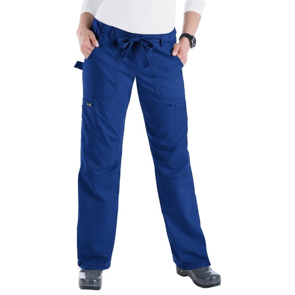 KOI Women's Lindsey Ultra Comfortable Cargo Style Scrub Pants (Petite Sizes), Galaxy, XX-Small/Petite