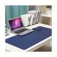 thumbnail image 4 of Double-sided Waterproof Portable Faux Leather Mouse Pad Desktop Mat Table Cover - Sky Blue 60cm x 30cm, 4 of 5