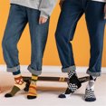 thumbnail image 4 of Crew Socks Fashion Creative 5 Pairs Soft Abstract Tube Socks Novelty Socks, 4 of 10