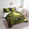 thumbnail image 3 of Castle Fairy Chic Floral Flowers Daisy Twin Bedding Sets 7-Piece,Jungle Botanical Mushroom Bedding Comforter Set Microfiber,Vintage Aesthetic Breathable Sheet Sets,Super Cozy Room Decor,Reversible, 3 of 8