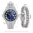 thumbnail image 4 of Reloj De Pulsera De Lujo Con Diamantes Y Brazalete, Unisex, 4 of 8