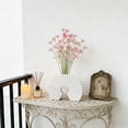 thumbnail image 4 of Plastic Vase Ornament, Wuztai Lightweight Durable Plastic Vase, 9.64x7.28x1.57 Inch Tabletop Vase for Dry Flowers Pampas Coffee Table Desk Shelf Decor, White, 4 of 6