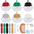 thumbnail image 1 of Juego de 6 gnomos navideños de macramé de Freebloss, 1 of 7