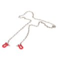 thumbnail image 1 of Garosa 1:10 Scale Metal Alloy Chain & Tow Shackles for RC Crawler SCX-10 D90 Truck Accessory, RC Crawler Chain, RC Crawler Accessory, 1 of 7