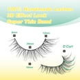 thumbnail image 3 of False Eyelashes Fluffy Look Strip Lashes Mink Wispy Fake Lashes Charming Fake Eyelashes 10 Pairs, 3 of 14