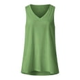 thumbnail image 3 of Wiyuqeen Loose Fit Tank Tops for Women Comfy Summer V Neck Sleeveless Tees Shirts Female Basic Solid Lightweight Flowy Blouses Casual Shirts 2024, 3 of 3