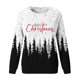 thumbnail image 2 of Gibobby Sudadera de Navidad para mujer Blusa holgada con cuello redondo y estampado de Navidad para mujer, camisetas de entrenamiento de manga larga a la moda(Negro,G), 2 of 5