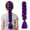 multicolor, variant on Komiseup Purple Weaving Hair Extensions Synthetic Purple Weaving Hair For Braids Cosplay Stage Performance 24inch