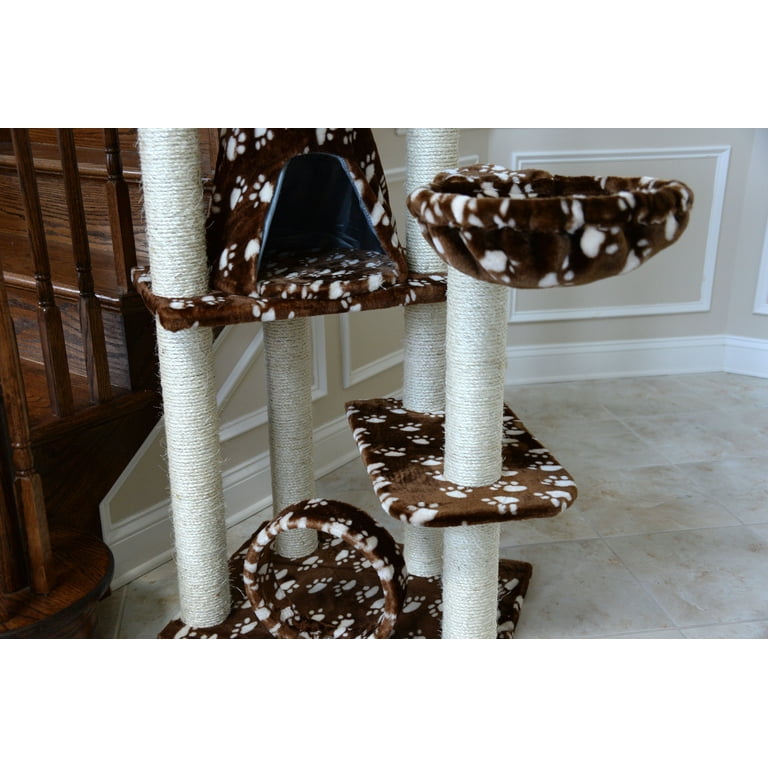 Paw print cat tree hot sale