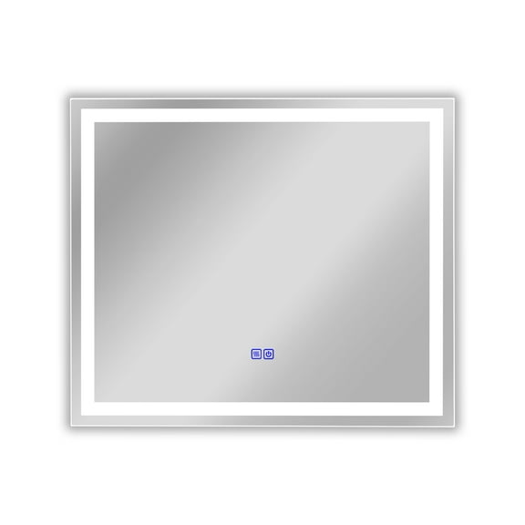 RADIANCE goods Back Lit Rectangular TouchScreen LED Mirror 3 Color Temperatures 3000K-6000K 28" Wide