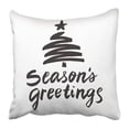 thumbnail image 1 of BSDHOME Saison Noël Lettrage Saison Salutations Brosse Parfaite et d'Autres Types de Vacances Conception Taie d'Oreiller Dessinée 18x18 Pouces, 1 of 1