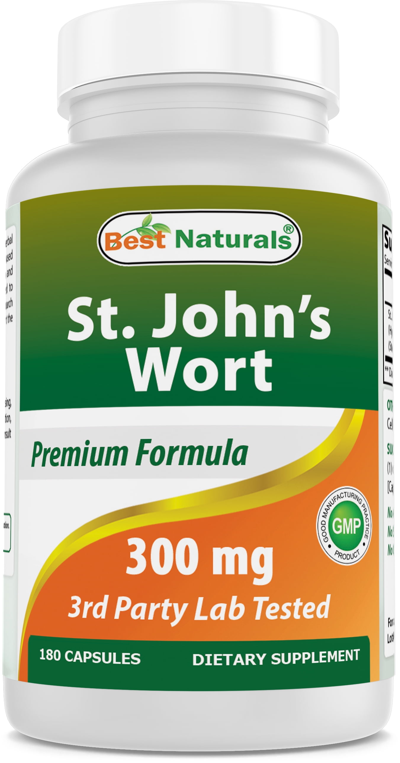 Best Naturals St. John's Wort 300 mg 180 Capsules