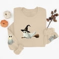 thumbnail image 5 of Meichang Women's Oversized Sweatshirts Halloween Crew Neck Sweatshirt Cute Ghost Graphic Sweatshirts Long Sleeve Fall Pullover Tops, 5 of 5