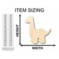 thumbnail image 2 of Unfinished Wood Baby Dinosaur Brontosaurus Silhouette - Craft- up to 46" DIY 42" / 1/2", 2 of 3