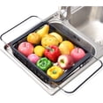thumbnail image 3 of YOPTOP Expandable Dish Drying Rack, Dish Rack, over Sink Dish Drainer Black, 3 of 7