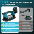 thumbnail image 2 of Tile Vibration Machine for Installation Tool Tiling Suction Cup 21V 12500mAh, 6 Speeds Tile Vibrator, 2 of 7