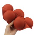 thumbnail image 4 of Jinsinto Hot Cocoa Bomb Mold, 2pcs 7-Cavity Large Silicone Circle Molds for Hot Chocolate Bomb, Non-Stick Food Grade Half Sphere Silicone Mold (Coffee), 4 of 5