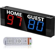 Btbsign Score Keeper Portable 1.5 " Led Digital Electronic Scoreboard Indoor Games Blue Red