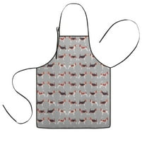 Animal Beagle Cute Dog Kids Aprons for Girls and Boys,Adjustable Neck Strap Toddler Aprons for Kids Cooking Baking