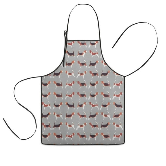 Animal Beagle Cute Dog Kids Aprons for Girls and Boys,Adjustable Neck Strap Toddler Aprons for Kids Cooking Baking