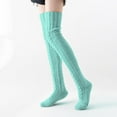 thumbnail image 4 of 1Pair/2Pairs Women's Thigh High Socks Over the Knee Cable Knit Boot Socks, Long Warm Fashion Leg Warmers Winter, 4 of 6