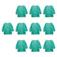 thumbnail image 1 of Delantal de para niños, delantal de pintura para niños con larga, , lavable, impermeable, para hornear y alimentar. verde, 1 of 8