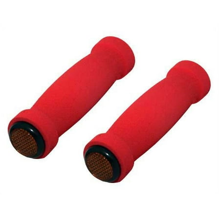 Alta Short Foam Bicycle Grips, Multiple Colors & Styles (Red, Without Reflectors)