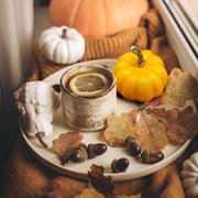 ZTTD 1Pcs Fall Pumpkins Decor, Fake Pumpkins Artificial Pumpkin, Fall Harvest Centerpieces for Tables Thanksgiving Halloween Decorations