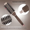 thumbnail image 3 of Cepillo de pelo de cerámica redondo de 32 mm, antiestático, iónico, para secado y peinado profesional., 3 of 5