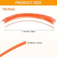 thumbnail image 3 of Uxcell 100-Pack Pre-Cut Trimmer Line, 0.095 Inch x 12 Inch Round Nylon String, Replacement Line for Trimming Grasses and Weeds [Red], 3 of 7