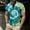 Multicolor^2, variant on Mens Polo Shirts, Men's Fashion Novel Printed Short Sleeve Crew Neck Top, Tie Dye Shirt, Graphic Tees Men