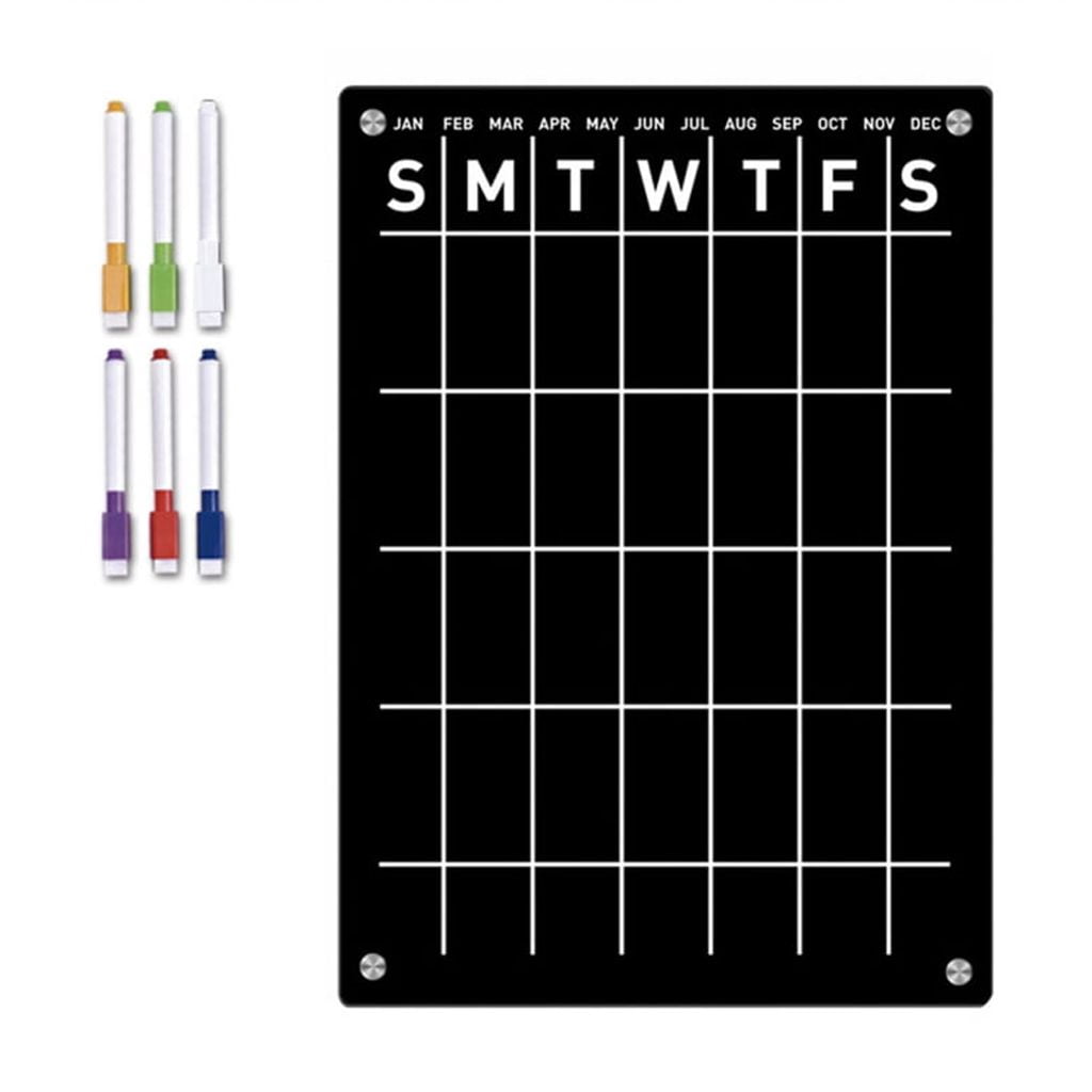 Magnetic Calendar Weekly Planner Magnetic Calendar Chalkboard To-do-list Board