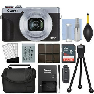 Canon PowerShot G7X Mark III Silver Digital Camera + 32GB Deluxe