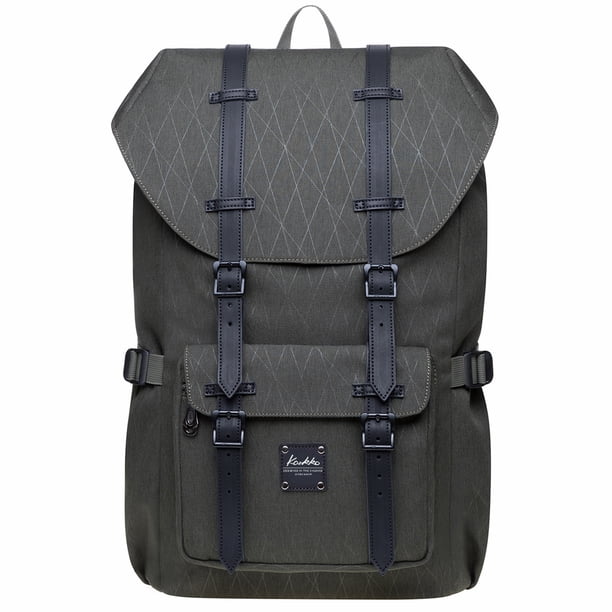 KAUKKO Mochila de viaje para computadora portátil, mochila para exteriores para computadora portátil de 15.6 pulgadas (18-Verde ) KAUKKO EP5-18-army green
