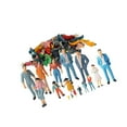 thumbnail image 4 of facefd Hand Painted Figures Assorted Poses Sand Table Tiny Scenery Decorative 100pcs 87th, 4 of 9