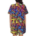 thumbnail image 3 of Picia Vintage Audio Cassettes Pajamas Sets for Women Soft Short-Sleeved Pjs with Lounge Shorts Two Piece Sleepwear-X-Large, 3 of 9